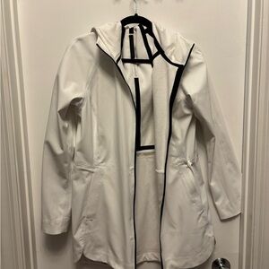 Lululemon White Hooded Jacket